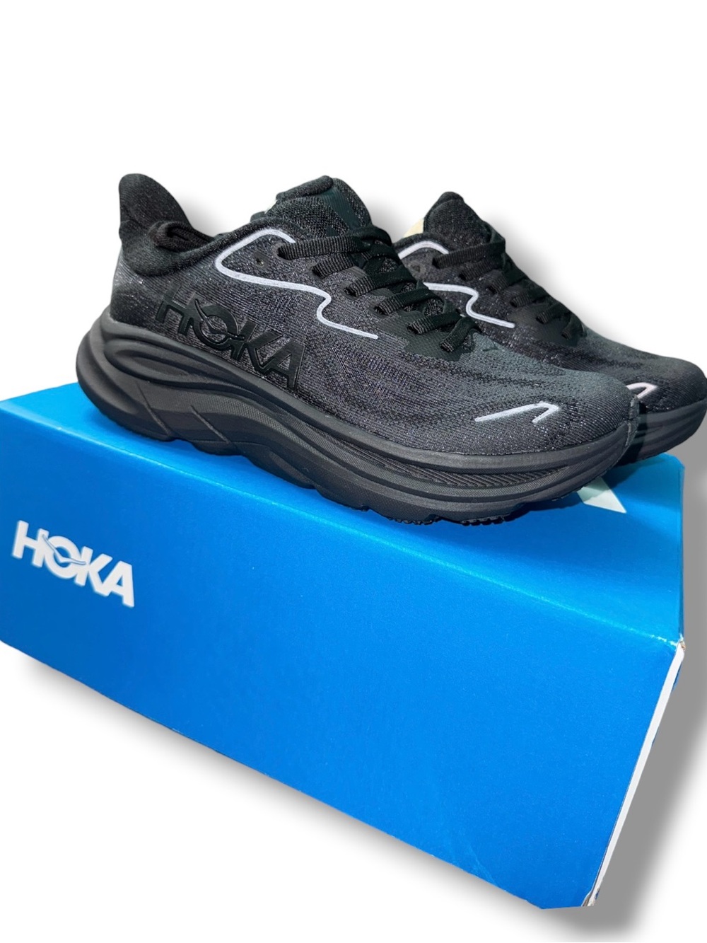 HOKA Clifton 10 Women’s Size 5B Black Running Shoes 1162030-BBLC New